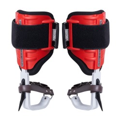 Puun kiipeilypiikit alumiinirunko 1 pari säädettävät tarranauhat 350 paunan kuormankantokyky punainen