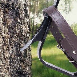 Puun kiipeilyraudat seosteräksestä säädettävä 335–432 mm korkeus 350 paunan maksimikuorma pari