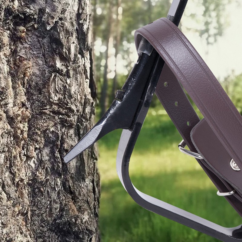 Puun kiipeilyraudat seosteräksestä säädettävä 335–432 mm korkeus 350 paunan maksimikuorma pari