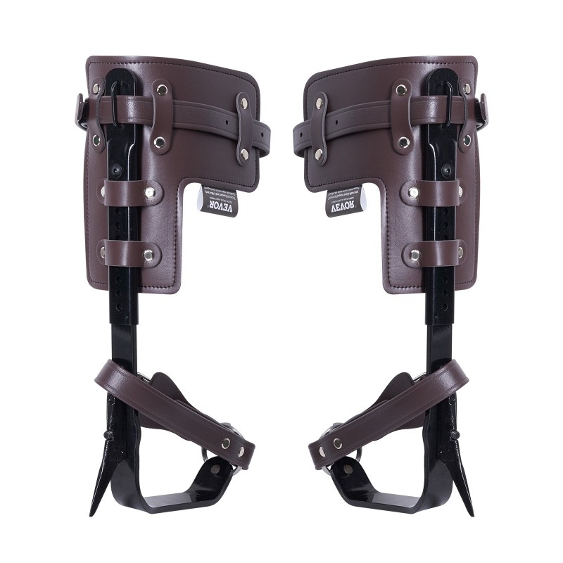 Puun kiipeilyraudat seosteräksestä säädettävä 335–432 mm korkeus 350 paunan maksimikuorma pari