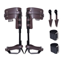 Puun kiipeilyraudat seosteräksestä säädettävä 335–432 mm korkeus 350 paunan maksimikuorma pari