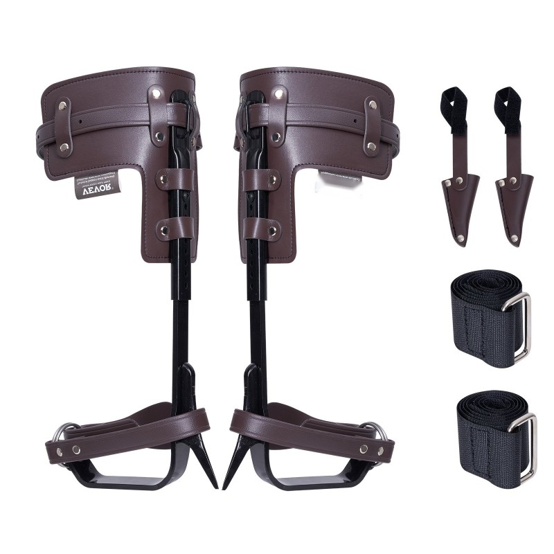 Puun kiipeilyraudat seosteräksestä säädettävä 335–432 mm korkeus 350 paunan maksimikuorma pari