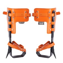 Puun kiipeilyraudat seosterästä 1 pari säädettävät hihnat piikkisuojilla 350 paunan kantavuus