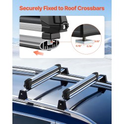 Suksi- ja lumilautateline alumiiniseoksesta 2 kpl 6 paria tai 4 lautaa