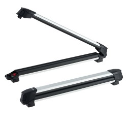 Suksi- ja lumilautateline alumiiniseoksesta 2 kpl 6 paria tai 4 lautaa