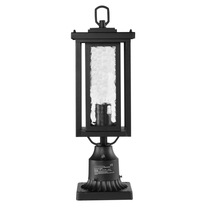 Ulkovalaisimet alumiinirunko ja lasikupu 2 kpl 450 millimetriä hämäräkytkin pylvääseen