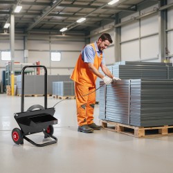 Rullakärry teräsvannenauhakeloille hiiliteräs kuusisataa millimetriä kumipyörillä työkalulaatikolla