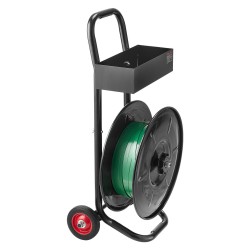 Hihnavetovaunu Q235-hiiliteräs 203 mm rullan sisähalkaisijalle PET PP polyesterinauhalle automaattisella jarrulla