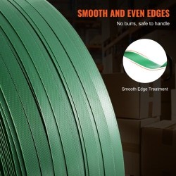 PET-vannenauharulla polyesteri 15,9 mm 0,8 mm 1200 m vihreä