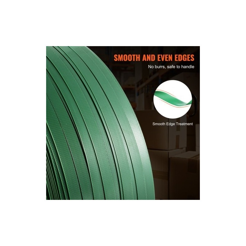 PET-vannenauharulla polyesteri 15,9 mm 0,8 mm 1200 m vihreä