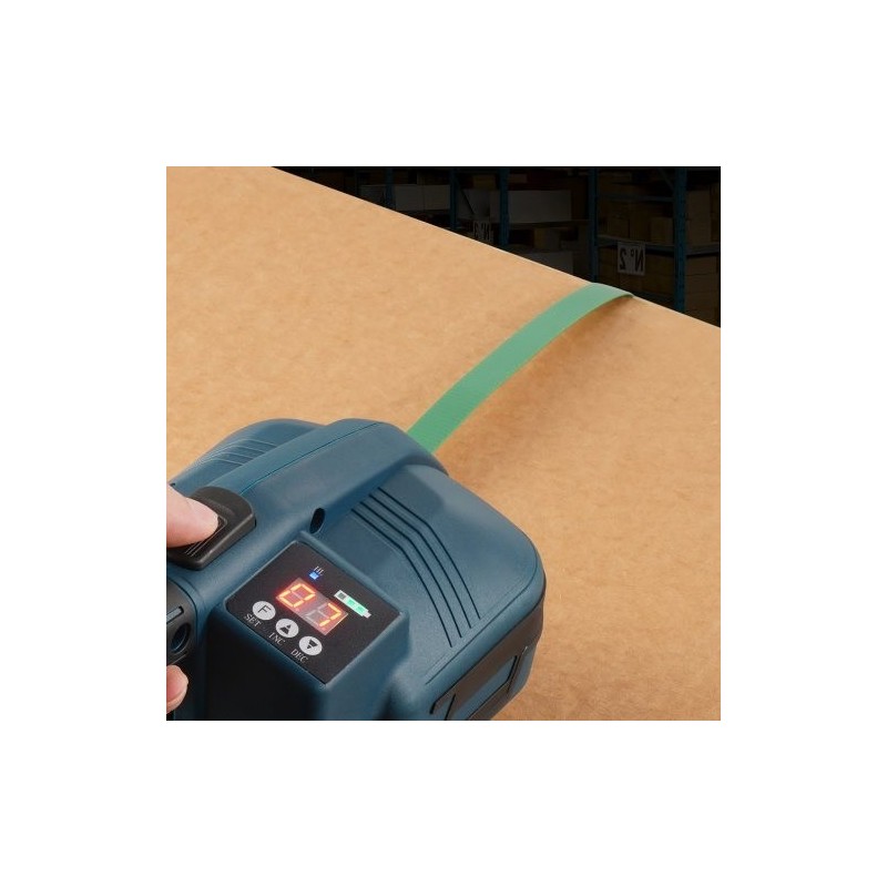 PET-vannenauharulla polyesteri 15,9 mm 0,8 mm 1200 m vihreä