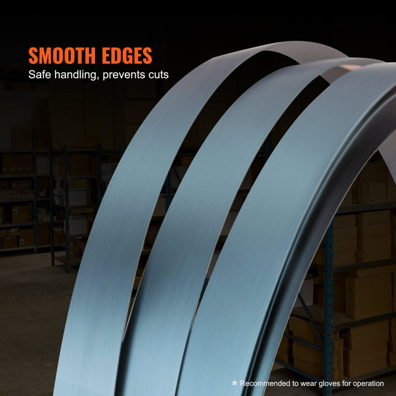 Teräsvannenauha musta 500 m 19 mm 0,55 mm 770 kg