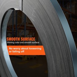 Teräsvannenauha musta 500 m 19 mm 0,55 mm 770 kg