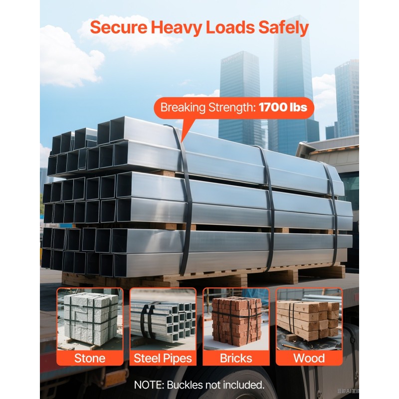 Teräsvannekela sinkitty 19 mm 0,55 mm 500 m 770 kg murtolujuus kuormansidontaan