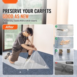 Maton suojakalvo polyeteeni 91,4 cm x 61 m itsekiinnittyvä läpinäkyvä