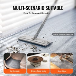 PVC-matonsuojus läpinäkyvä liukumaton 610 mm x 3,66 m kissan kynsisuoja