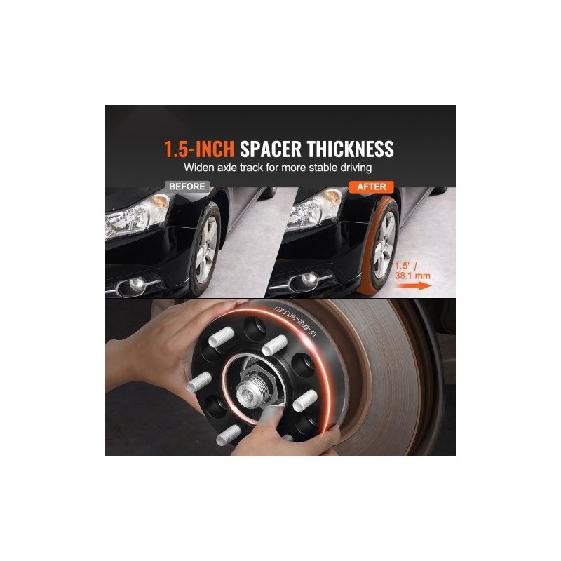 Vanteen levikkeet alumiiniseoksesta 38,1 mm 6-reikäiset 87,1 mm navalla 4 kpl