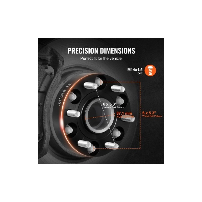 Vanteen levikkeet alumiiniseoksesta 38,1 mm 6-reikäiset 87,1 mm navalla 4 kpl