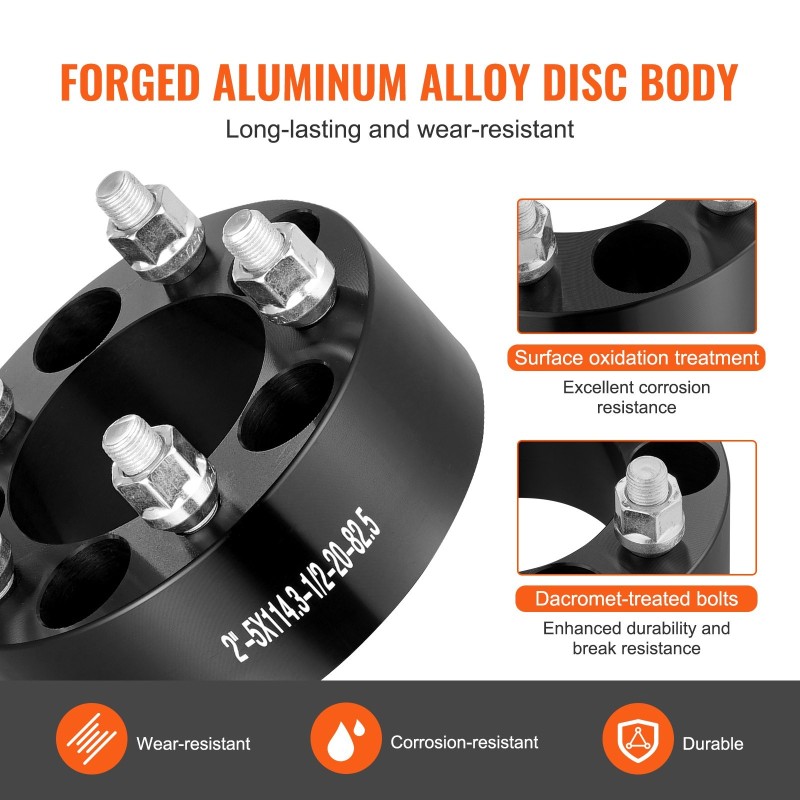 Vanteen levikkeet alumiiniseos 50,8 mm 5x4,5 jako 82,5 mm keskireikä 4 kpl