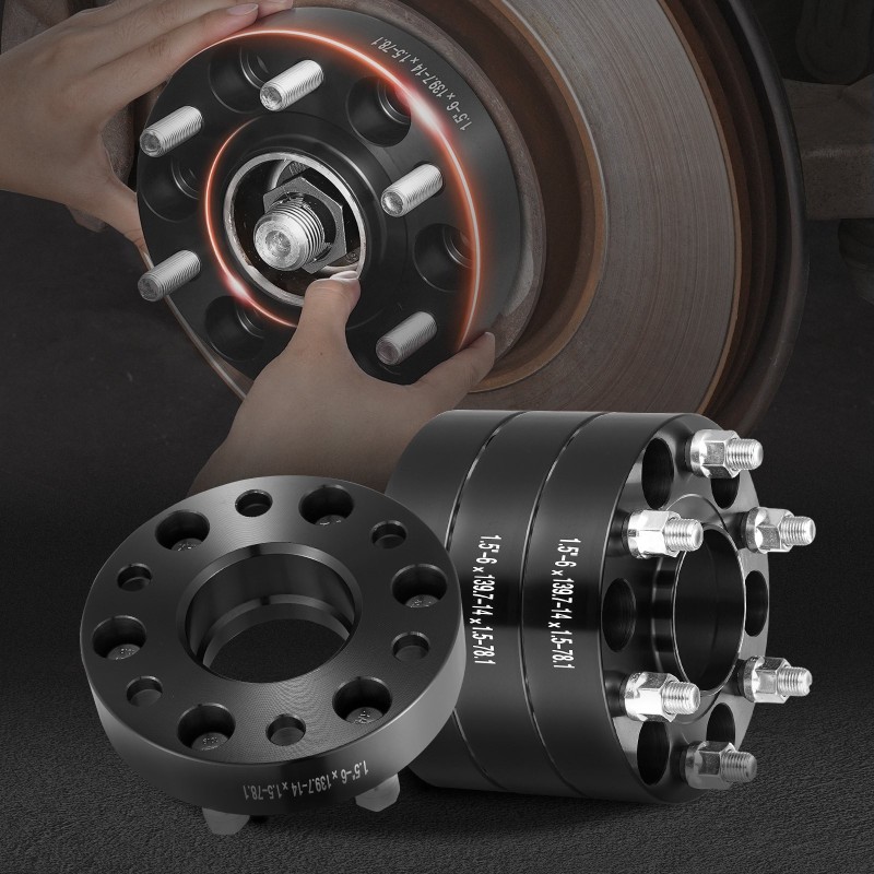 Vannelevikkeet alumiiniseos 38,1 mm 6-pulttiset M14x1,5 78,1 mm 4 kpl