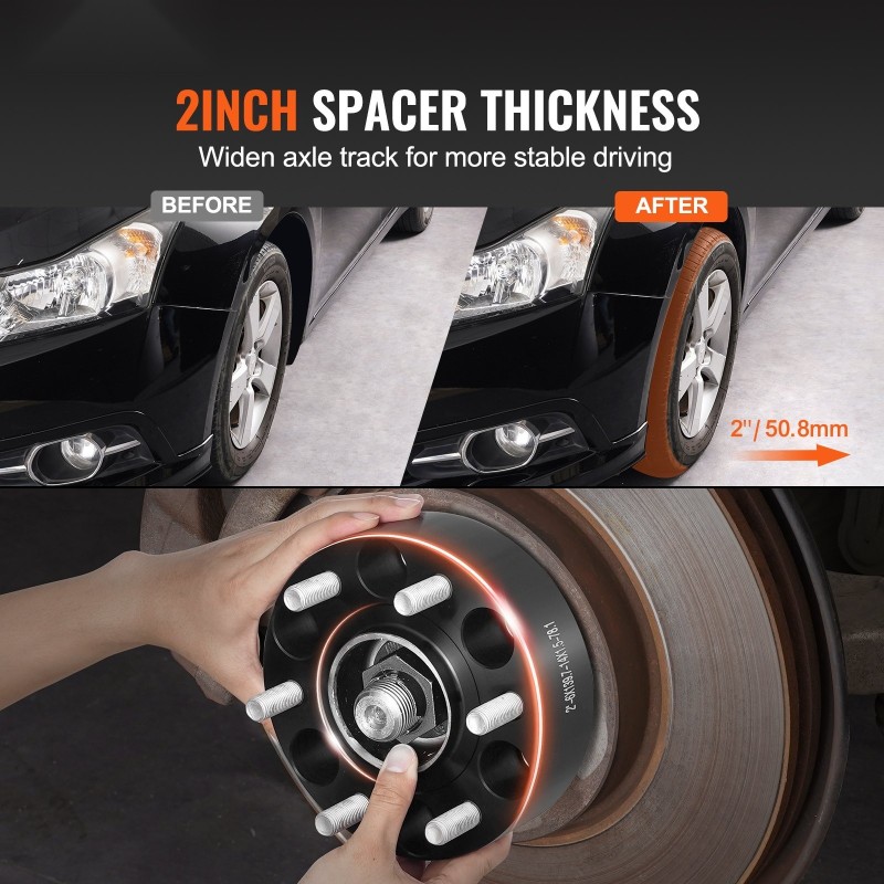 Vannenvälikkeet taottu alumiiniseos 50,8 mm keskireikä 78,1 mm 6 pulttia 4 kpl