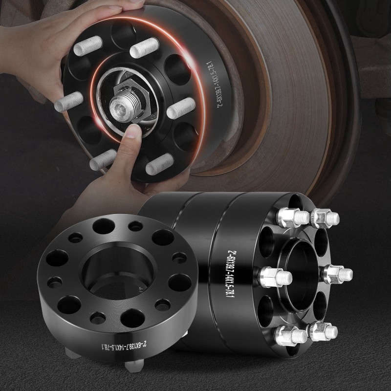 Vannenvälikkeet taottu alumiiniseos 50,8 mm keskireikä 78,1 mm 6 pulttia 4 kpl