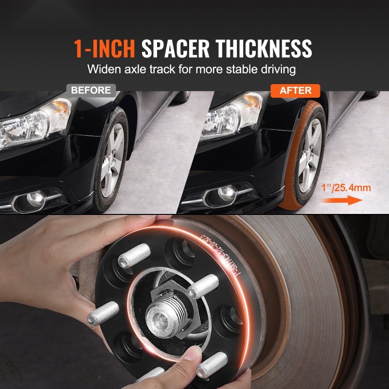 Vanteenlevikkeet taottua alumiinia 25,4 mm 5x4,5 pulttijako 82,5 mm keskitysreikä 4 kpl