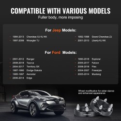 Vanteenlevikkeet taottua alumiinia 25,4 mm 5x4,5 pulttijako 82,5 mm keskitysreikä 4 kpl