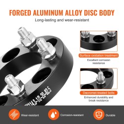 Vanteenlevikkeet taottua alumiinia 25,4 mm 5x4,5 pulttijako 82,5 mm keskitysreikä 4 kpl