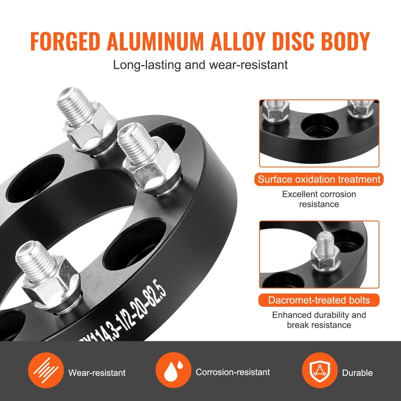 Vanteenlevikkeet taottua alumiinia 25,4 mm 5x4,5 pulttijako 82,5 mm keskitysreikä 4 kpl