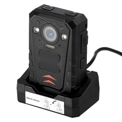 Poliisikamera 1440P 150 asteen laajakulma 64GB sisäinen muisti 3500mAh akku infrapunapimeänäkö GPS