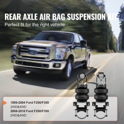 Ilmajousitussarja taka-akselille sopii F250 F350 1999-2004 2008-2010 2 ilmapussia 2268 kg kantavuus