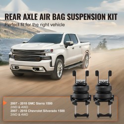 Ilmajousisarja taka-akselille NR ilmapussit 2 kpl 5–100 psi 2007–2018 Silverado/Sierra 1500