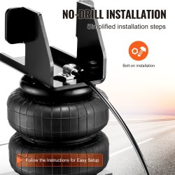 Ilmajousisarja taka-akselille NR ilmapussit 2 kpl 5–100 psi 2007–2018 Silverado/Sierra 1500