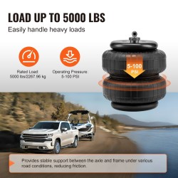 Ilmajousisarja takapäähän NR-ilmapussit 2001–2010 Silverado/Sierra 2500/3500HD 2268 kg