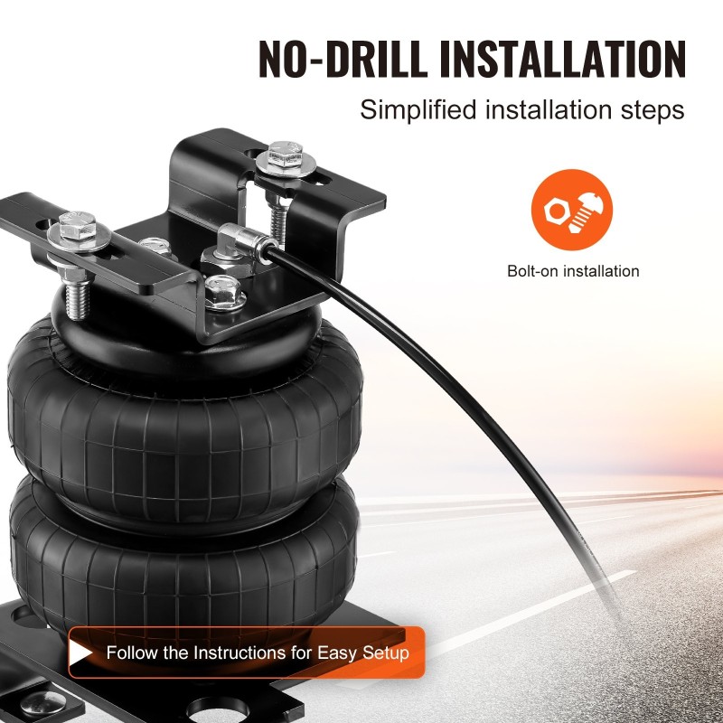 Ilmajousisarja takapäähän NR-ilmapussit 2001–2010 Silverado/Sierra 2500/3500HD 2268 kg