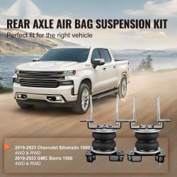 Ilmajousisarja taka-akselille kumiset ilmapussit 2 kpl 5–100 psi Silverado 2019–2023