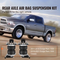 Ilmajousituspaketti NR-ilmapusseilla 2 kpl 5–100 PSI 5000 lbs Dodge Ram 1500 yhteensopiva