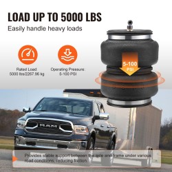 Ilmajousisarja 2 kumipussia kantavuus 2268 kg sopii Dodge Ram 2500 2014–2023