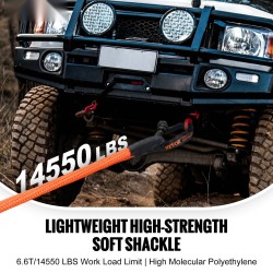 Pehmeä polyeteenisakkeli hinaamiseen 12,7 mm 56 cm 20 t 2 kpl