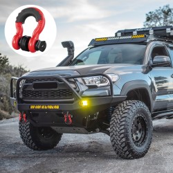 D-rengassakkeli seosterästä 19 mm 22 mm tapilla 2 kpl 28,5 t murtolujuus