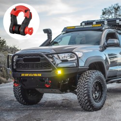 D-renkaan sakkeli 45-teräs 22 mm ruuvitapilla 30 t murtolujuus 2 kpl