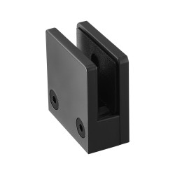 Lasikiinnikesarja 40 kpl neliömallisia kiinnikkeitä ruostumatonta terästä 8–12 mm musta