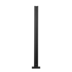 Lasikiinnike ruostumatonta terästä 850 mm korkeus 10 12 mm lasille musta 1 kpl