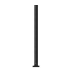 Lasikiinnike 304 ruostumaton teräs kiillotettu korkeus 950 mm lasipaksuus 10 12 mm 1 kpl