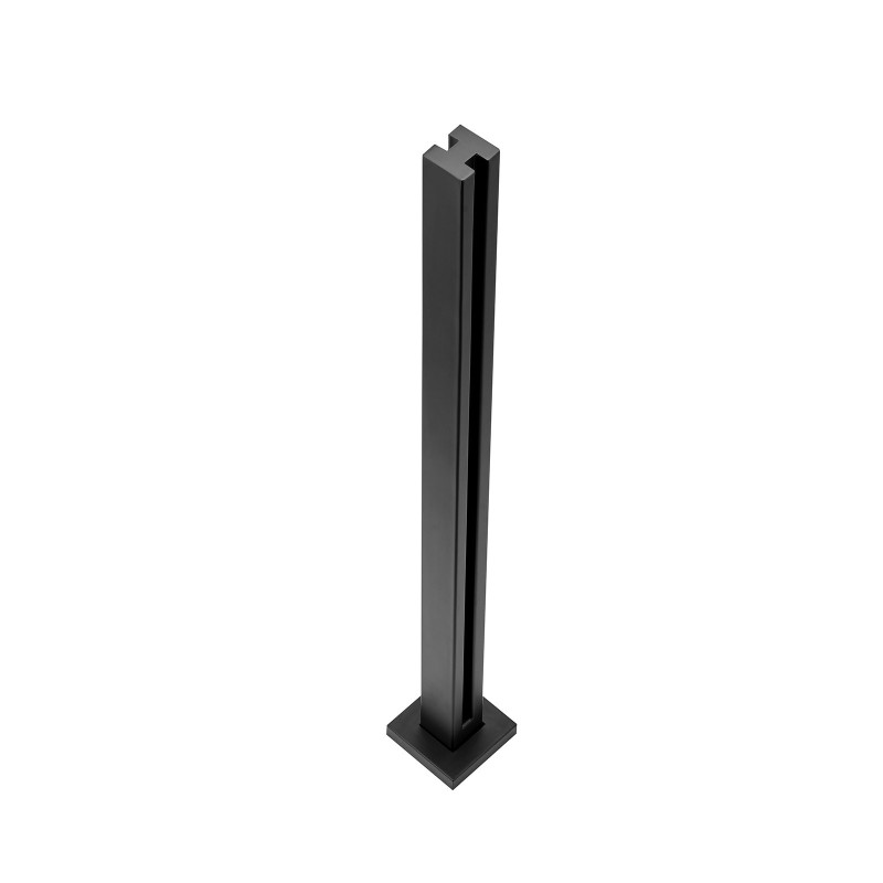 Lasikiinnike 304-ruostumaton teräs kiillotettu korkeus 950 mm lasipaksuus 10–12 mm 1 kpl