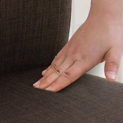 Cadiz säädettävä kankainen baarijakkara pyörivällä istuimella ja jalkatuella