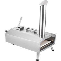 Kannettava ruostumaton teräs ulkouuni 12 tuuman pizzalle monipolttoaine pizzakivi vedenpitävä suojapeite