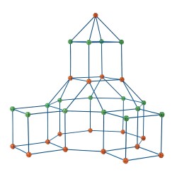 Rakennussarja lapsille 120 osaa 80 keppiä 40 palloa BPA vapaa