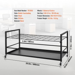 Rullapiirustusteline metallinen 50 lokeroa pyörillä toimisto ja koulu